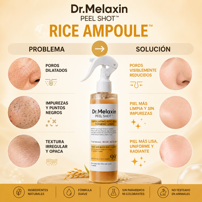 ✨ Dr. Melaxin Peel Shot Rice Ampoule™ | Reduce Poros, Elimina Impurezas y Consigue una Piel Radiante