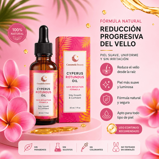 Cyperus Rotundus Oil 30 ml | Reduce el Vello • Suaviza la Piel • Fácil Aplicación