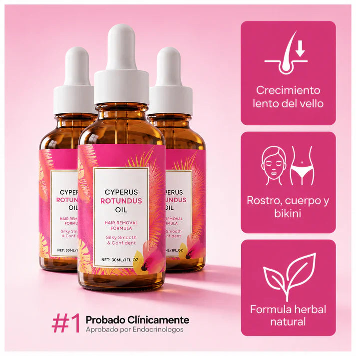 Cyperus Rotundus Oil 30 ml | Reduce el Vello • Suaviza la Piel • Fácil Aplicación